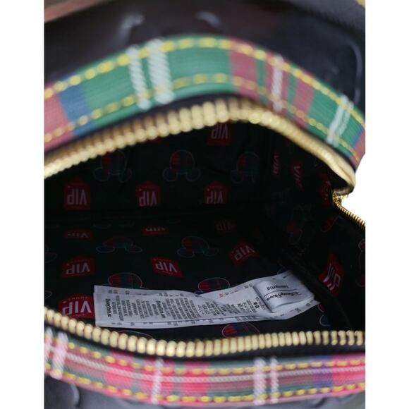 Exclusive Disney Parks Loungefly VIP Plaid Mini Backpack with Ear Holder Strap - Picture 9 of 12